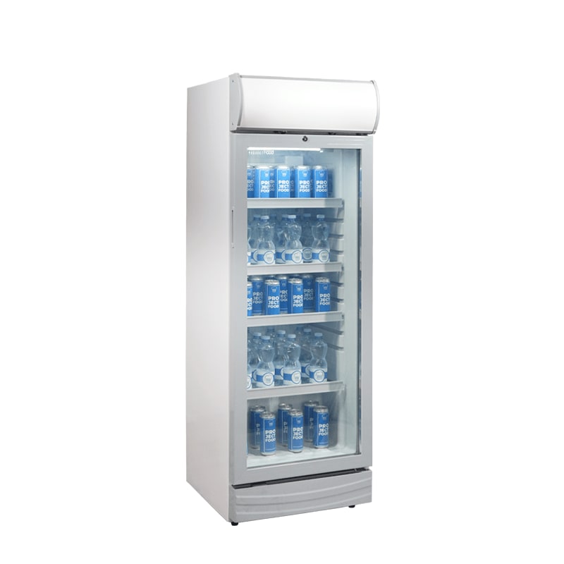 Vetrinetta frigo bibite da 270 lt silver temperatura da 0°C a +10°C
