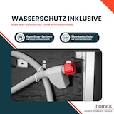 thumbnail of homeX Geschirrspüler 60 cm, Einbau Spülmaschine teilintegrierbar - 14 Maßgedecke, 7 Programme, AquaStop, DWSI601444C