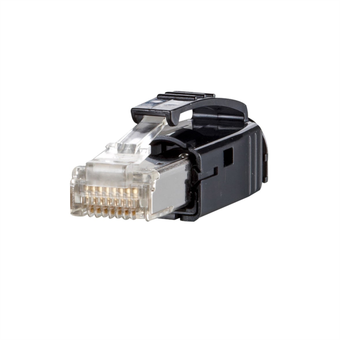 METZ CONNECT E-DAT Industrie IP20 RJ45 Stekker zwart, met doorvoertule zwart
