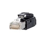 thumbnail of METZ CONNECT E-DAT Industrie IP20 RJ45 Stekker zwart, met doorvoertule zwart