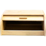 thumbnail of Panera de madera con tapa de persiana plegable cesta, alimentos de madera, recipiente con tapa deslizante. (35x25x15cm)