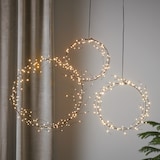 thumbnail of LED Kranz Draht Türkranz Wandkranz Leuchtkranz Dekokranz 95LED D: 24cm Innen