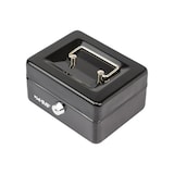 thumbnail of HMF Geldkassette abschließbar, Kasse mit Münzeinsatz, 6 Münzfächer, 15 x 12 x 8 cm, Schwarz