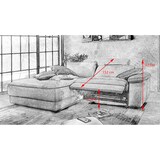 thumbnail of KAWOLA Sofa LOLA Ecksofa Leder braun mit motorischer Relaxfunktion Recamiere links