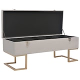 thumbnail of Helloshop26 - Bank mit Staufach 105 cm grauer Samt 02_0010879