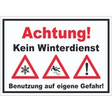 thumbnail of Achtung Kein Winterdienst Aufkleber A8 (52x74mm)