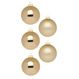 thumbnail of 20 Weihnachtskugeln 6cm Glas Christbaumkugeln Weihnachtsbaumkugeln Set gold