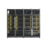 thumbnail of Gasfrit - Armario expositor para bebidas refrigerado 4 puerta gran capacidad 2240 x 635 x 1990 mm 2000 litros,  Luz led multicolor