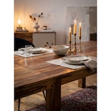 thumbnail of Esszimmertisch 120 - 200 cm Sheesham Massivholz Zeitlos, Küchentisch Verlängerbar, Speisetisch Groß Rechteckig Schlicht, Holztisch