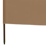 thumbnail of Paravent 3 panneaux Tissu 400 x 120 cm Taupe Modèle Patio Nu Prime