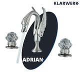 thumbnail of ADRIAN | 3-Loch Badarmatur  großer Schwan Chrom | Hotel Gastronomie luxuriöser Design Wasserhahn Badewanne 2 Griff Mischbatterie Waschtischarmatur
