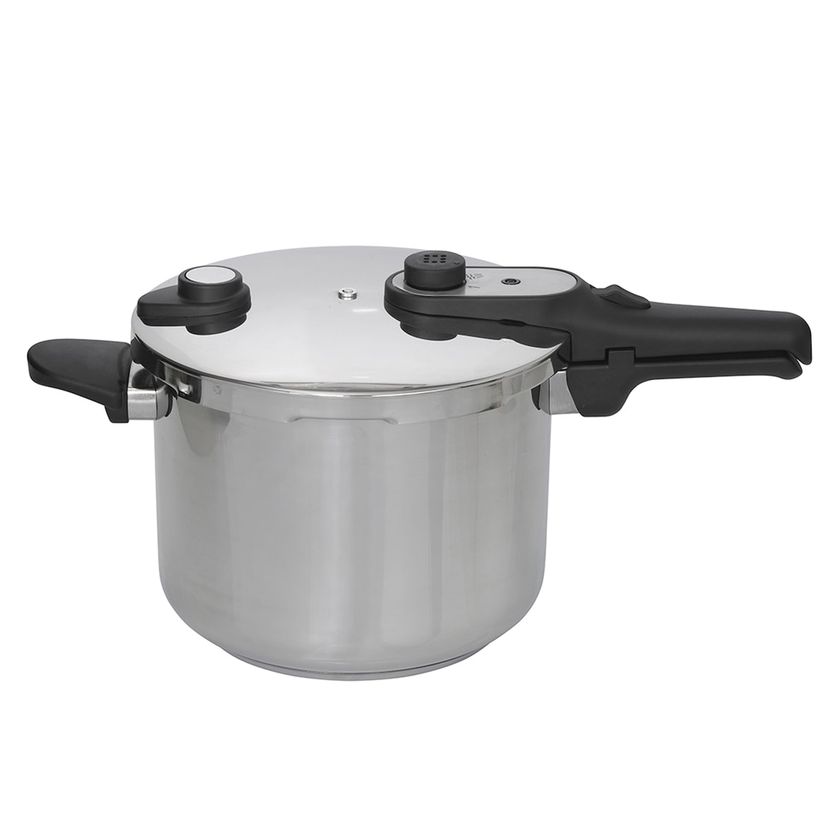 Olla express 6 L JATA HOLL2226 de acero inoxidable. 4 sistemas de seguridad. Apta para todas las cocinas, incluida inducción. Muy rápida. Fácil uso