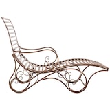 thumbnail of Espreguiçadeira de jardim Amiens marrom antigo
