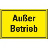 thumbnail of Schild I Maschinen-Hinweisschild Außer Betrieb, gelb/schwarz, Magnetfolie, 300x200mm