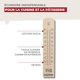 thumbnail of Fackelmann Tecno houten wandthermometer voor binnen en buiten