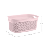thumbnail of Cesto Rettangolare Alto 33 Litri Rosa 7house