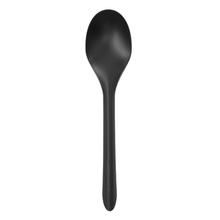 MONOUSO - Mehrweg-Löffel aus PP Schwarz 15cm (50 Stück)