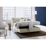 thumbnail of Dmora Letto matrimoniale Dcaprar, Letto contenitore con rivestimento in tessuto, 100% Made in Italy, adatto per materasso Cm 160x190, Beige