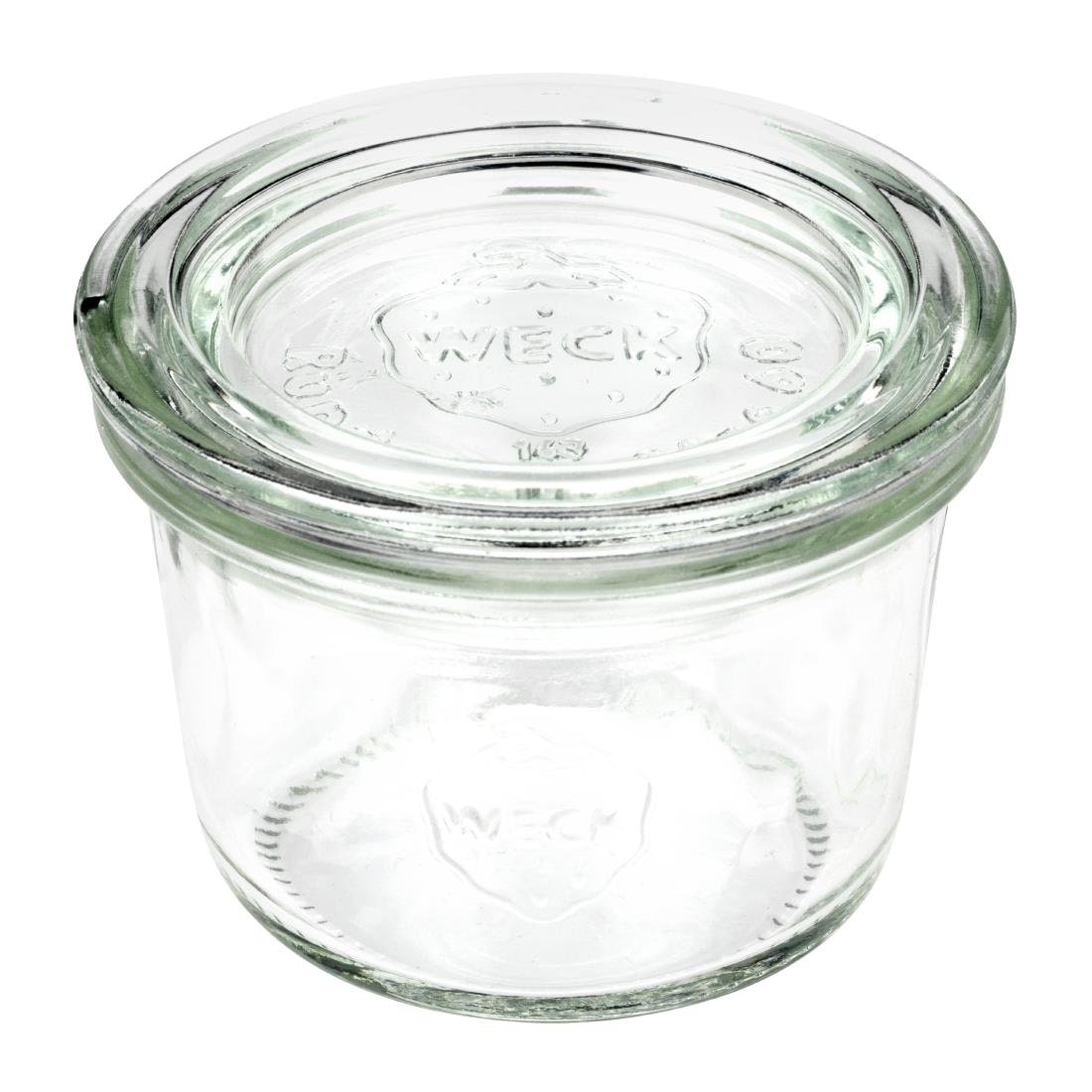 Lot de 12 Verrines avec couvercle 80 Ml, 60 Ø mm - Weck APS