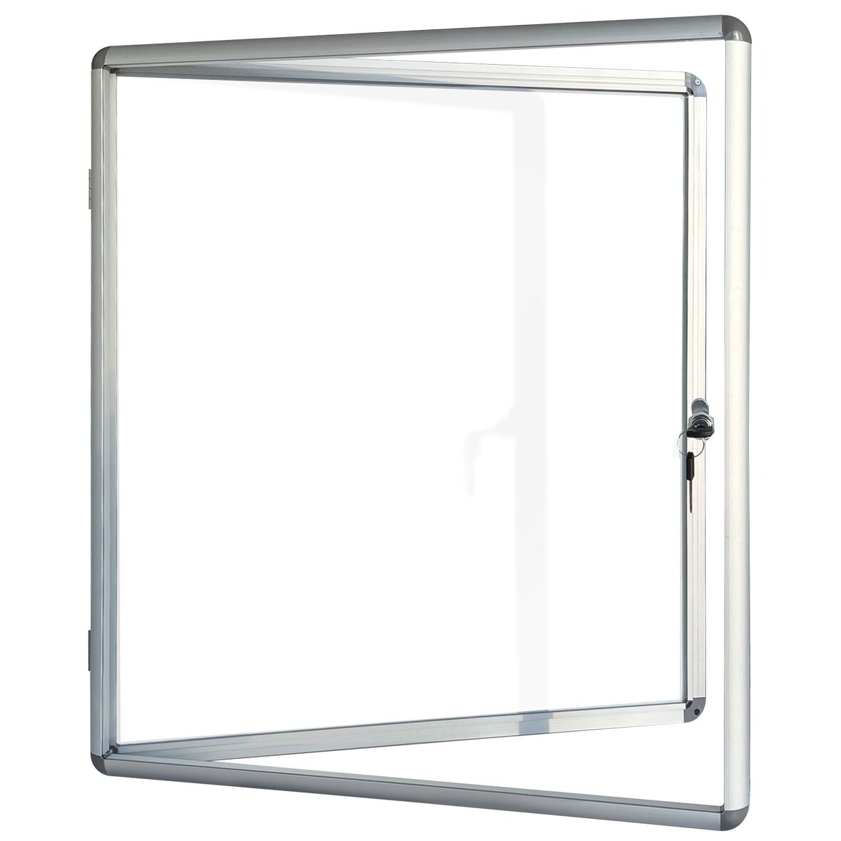 Schaukasten magnetisch - für den Innenbereich inkl. 12 Magnete - Magnetische & beschreibbare Rückwand - Alurahmen & Acrylglas / 1 x A4