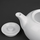 thumbnail of Lot de 4 théières en porcelaine blanche 426 ml