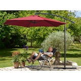 thumbnail of Kingsleeve Ampelschirm Ø 300cm rot mit UV-Schutz 50+ wasserabweisend Sonnenschirm