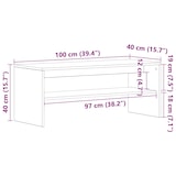 thumbnail of vidaXL TV-Schrank Weiß 100x40x40 cm Holzwerkstoff