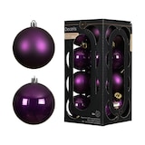 thumbnail of 16 Weihnachtskugeln Kunststoff 4cm klein & bruchsicher Christbaumkugeln Weihnachtsbaumkugeln Christbaumschmuck Weihnachtsbaumschmuck Uni Feige