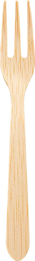 Garfo 9,5 Cm Natural Bambú (100 Unidades) | Makro
