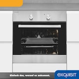 thumbnail of Exquisit Einbaubackofen EBE 555-1.2 U | Energieeffizienzklasse A | 57 l Garraum | Einbaubackofen 60 cm