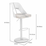 thumbnail of Conjunto de 2 bancos de bar COSTWAY, cadeiras de bar giratórias em 360°, cadeira giratória com altura ajustável