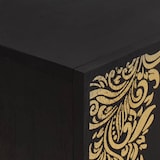 thumbnail of vidaXL TV-Schränk mit Regal Schwarz 105 x 33 x 46 cm Massivholz Mango