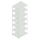 thumbnail of Aktenregal, Grundfeld, HxBxT 2200x750x600mm, Fachl. 90kg, 7xStahlboden, 7 OH