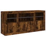 thumbnail of vidaXL Sideboard mit LED-Leuchten Räuchereiche 142,5x37x67 cm