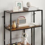 thumbnail of HOMCOM Libreria 4 Ripiani Stile Industriale Legno e Metallo Marrone