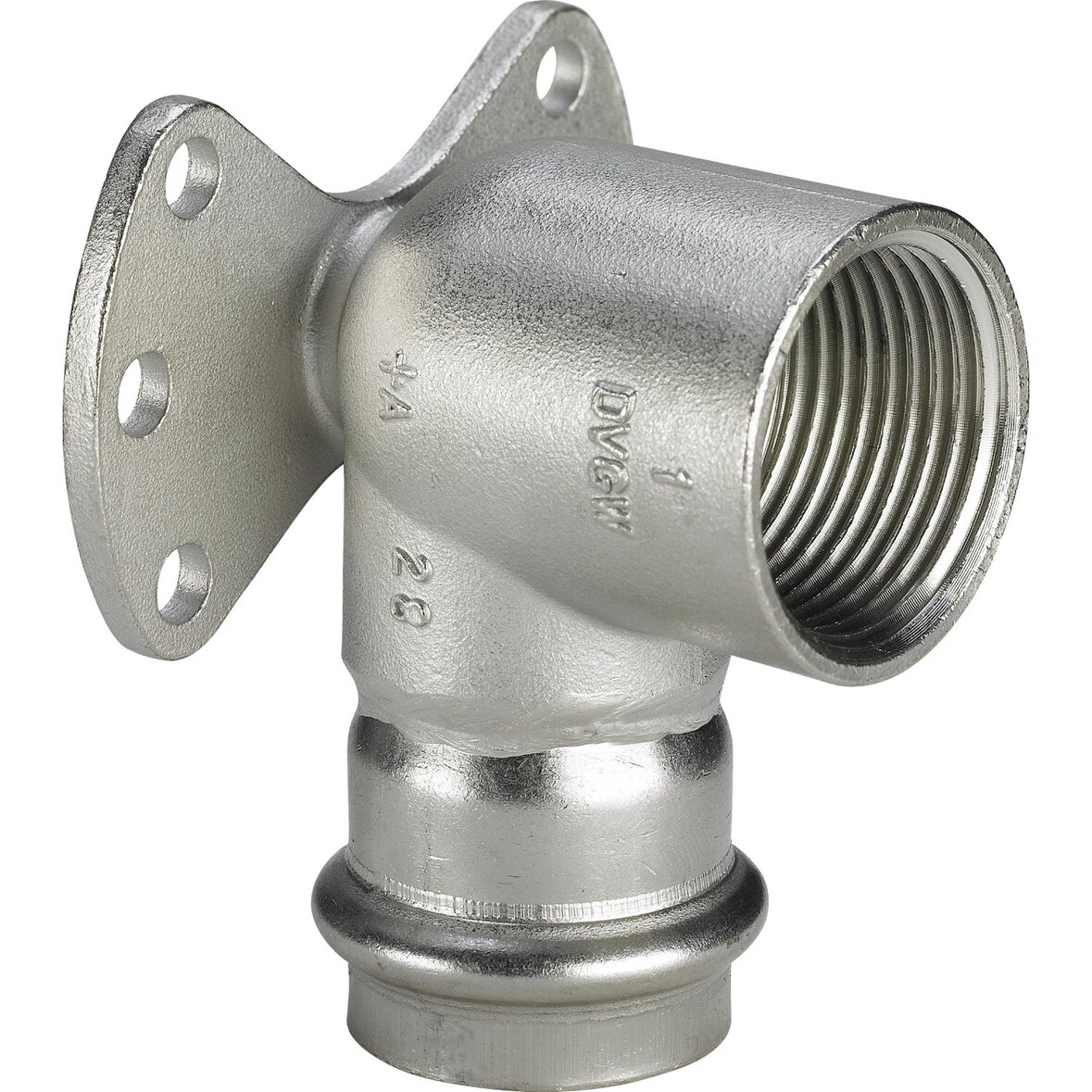 VIEGA Wandscheibe Sanpress Inox Edelstahl 15mmx1/2"