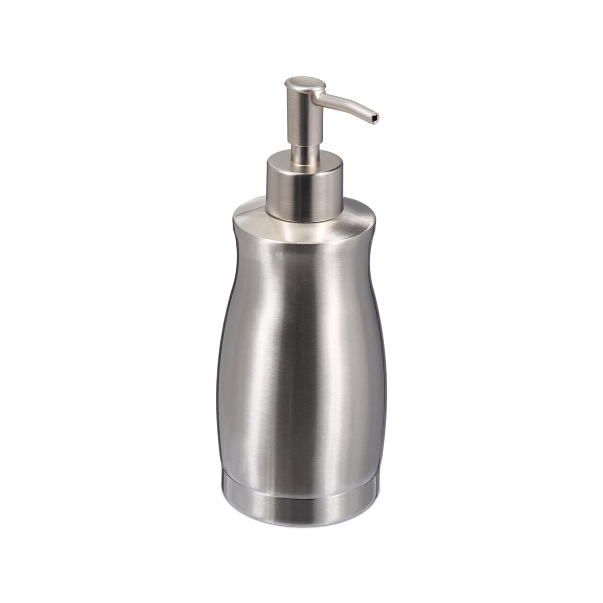 Relaxdays Seifenspender, 400 ml, Edelstahl, nachfüllbar, Seife, Duschgel, Badezimmer, Küche, Handseifenspender, silber