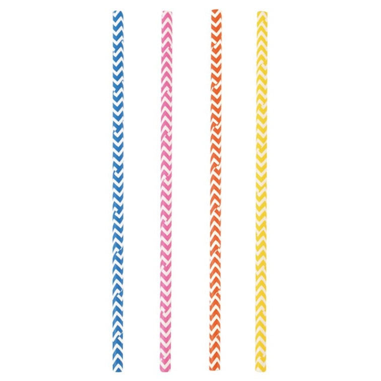 MONOUSO - Cannuccia Dritta di Carta Colori Ø8mm 40cm (3.000 Pezzi)