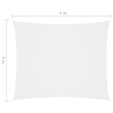 thumbnail of vidaXL Sonnensegel Oxford-Gewebe Rechteckig 3x4 m Weiß
