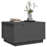 thumbnail of vidaXL Couchtisch Grau 60x50x35 cm Massivholz Kiefer