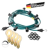 thumbnail of Illu- Party Garten Außenlichterkette 5m grün 10x dimmbare Glühbirne