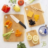 thumbnail of Set de 3 tablas para cortar alimentos de bambú, Robusta y Resistente absorbe la humedad