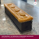 thumbnail of Gobel - Pâté long uni (mini) - antiadhérent - à charnière - fond démontable - 300 x 40 x 60 mm - 219410