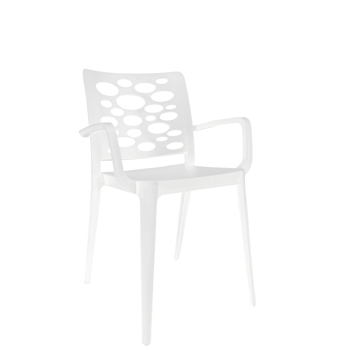 Silla Venus Blanca con reposabrazos - Pack de 20 sillas