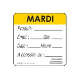 thumbnail of NCCO - FR-RIDU2202 - Rouleau de 500 étiq. MARDI - 5 x 5 cm