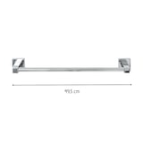 thumbnail of Porte serviette mural vertical gris chrome 49,5 x 5 x 7 cm Fackelmann Mare
