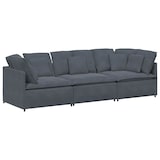 thumbnail of vidaXL Modulares Sofa mit Kissen Samt Dunkelgrau