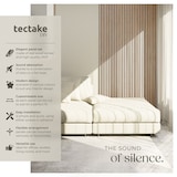 thumbnail of tectake Pannelli acustici Sonic Wall II fonoassorbenti MDF impiallacciatura legno rovere chiaro 110x50x1.8cm isolamento acustico - 406552