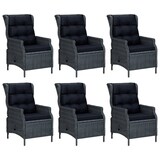 thumbnail of HELLOSHOP26 - Juego de comedor de 7 piezas muebles de jardín gris oscuro tejido de resina 02_0014359