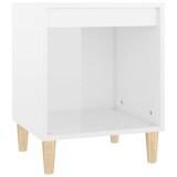 thumbnail of Table de chevet Blanc brillant 40x35x50 cm Bois d’ingénierie – Modèle Harmonie Élégante